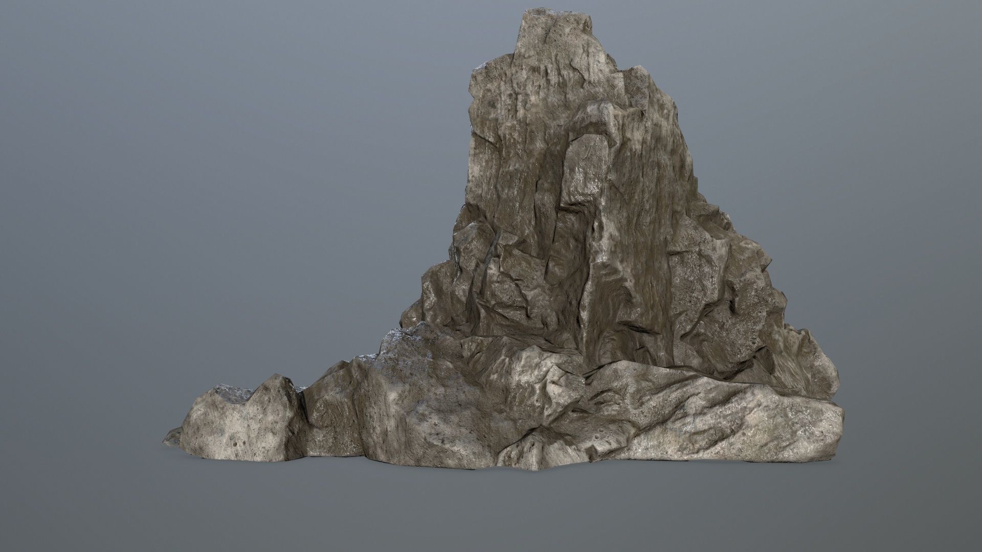 rock gate Low-poly 3D model_6