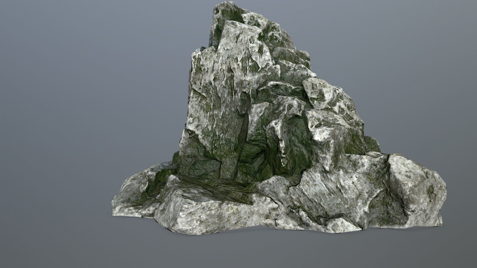 rock gate Low-poly 3D model_5