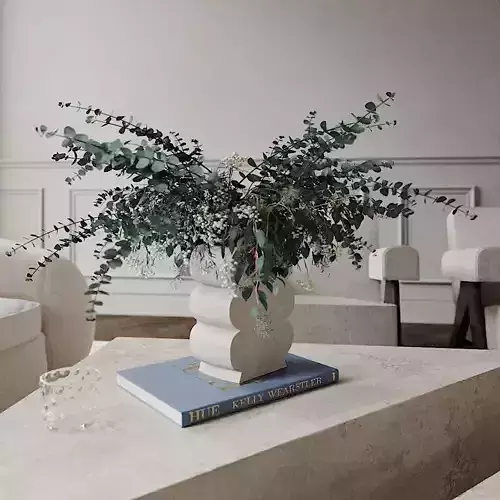 Flowers in vase 3D model