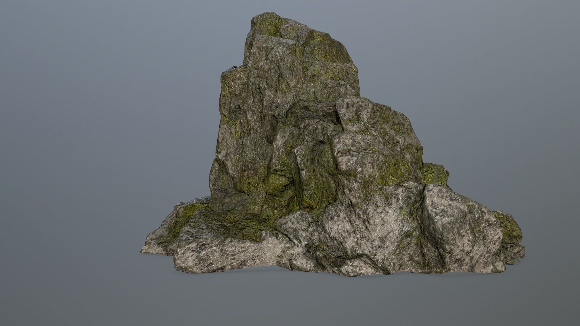 rock gate Low-poly 3D model_4