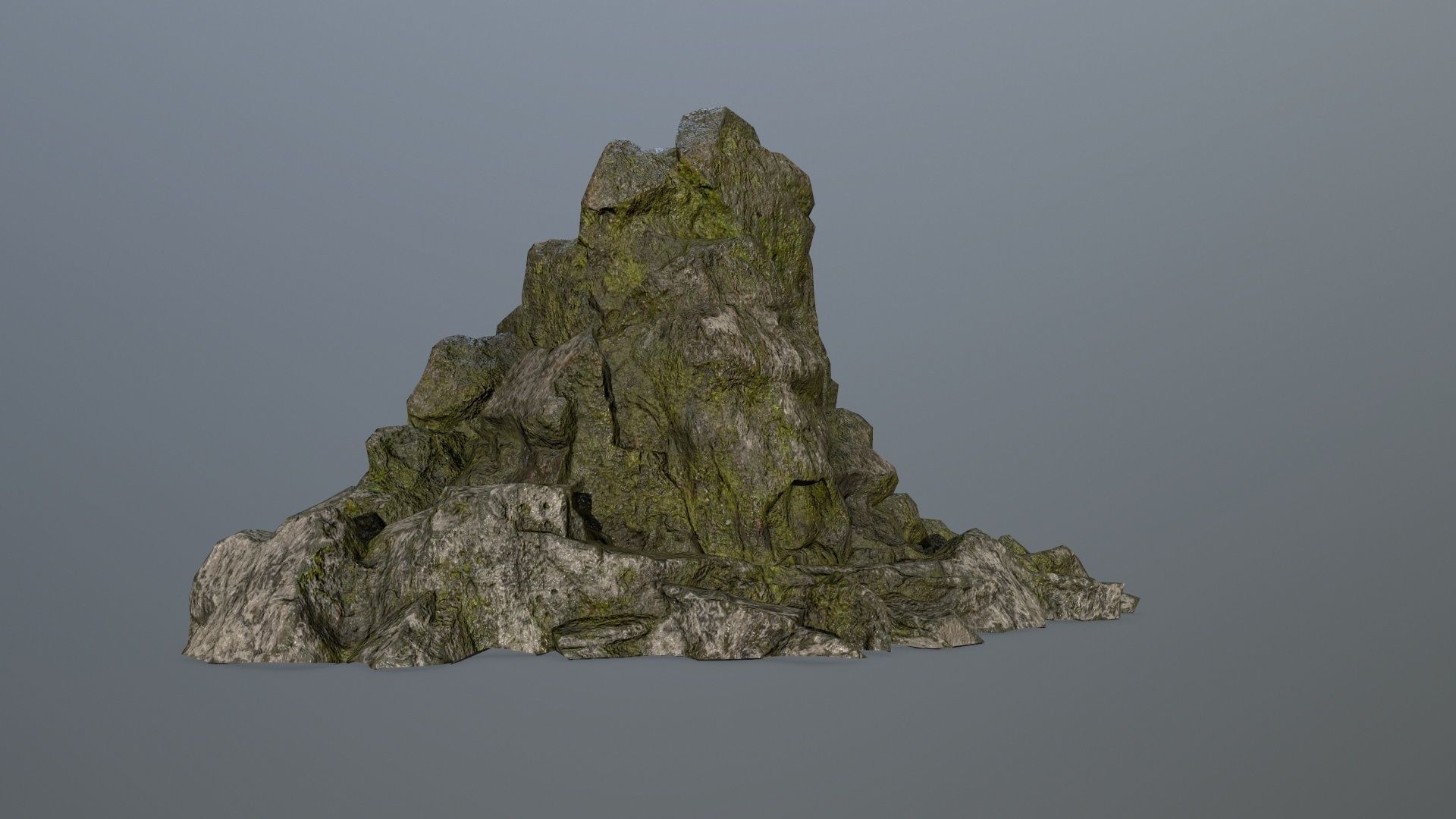 rock gate Low-poly 3D model_3