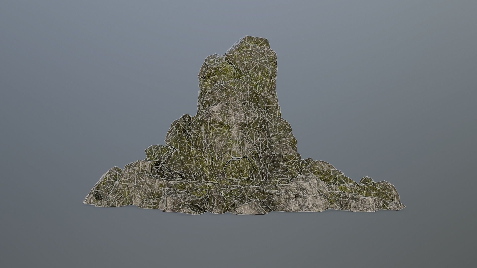 rock gate Low-poly 3D model_7