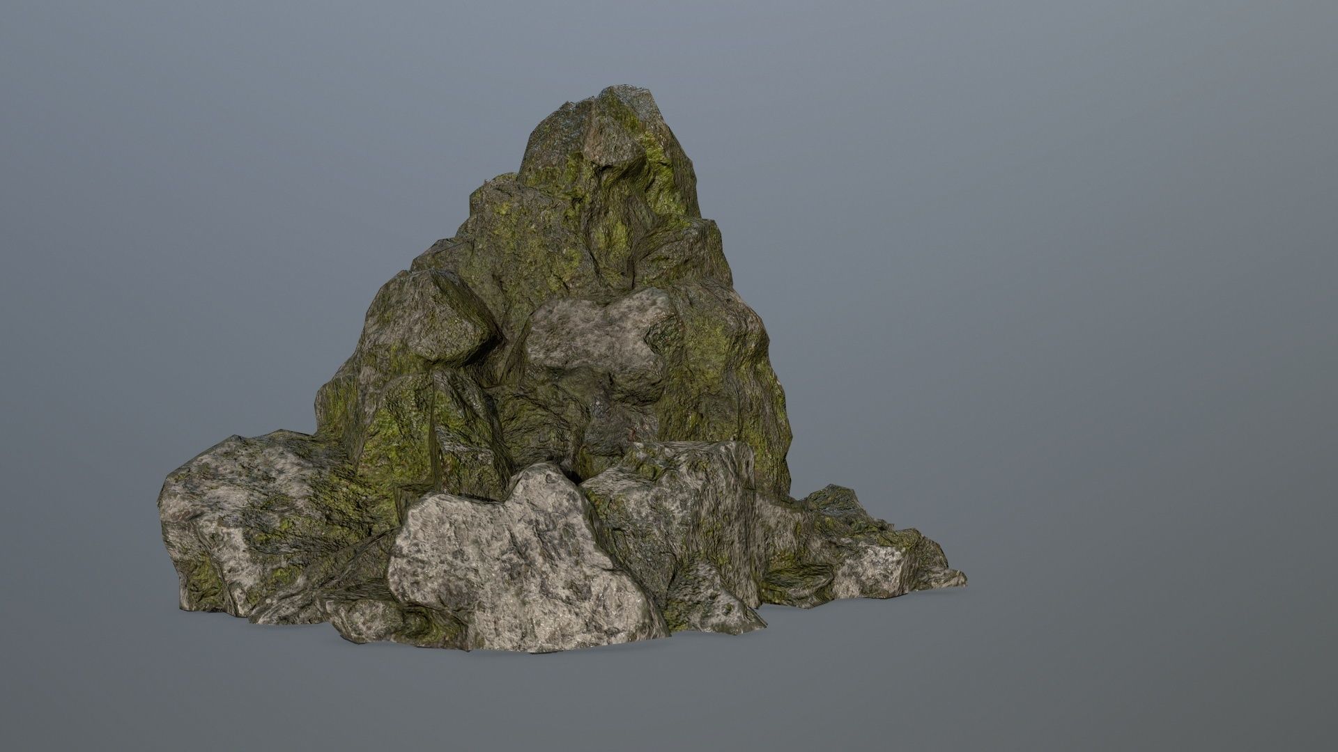 rock gate Low-poly 3D model_6