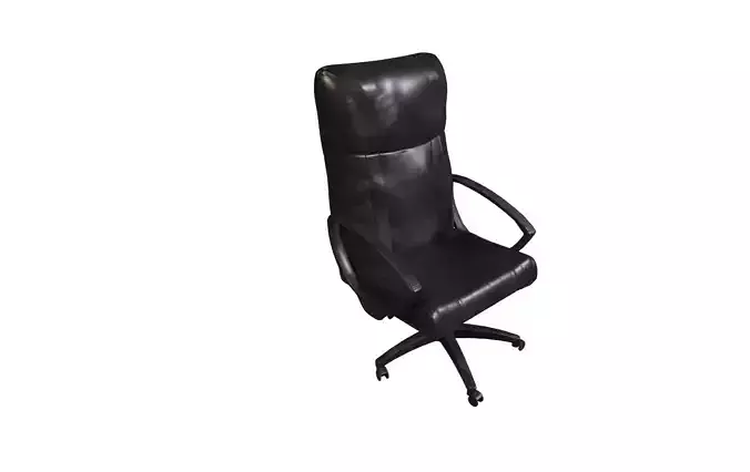 Office chair Low-poly 3D model