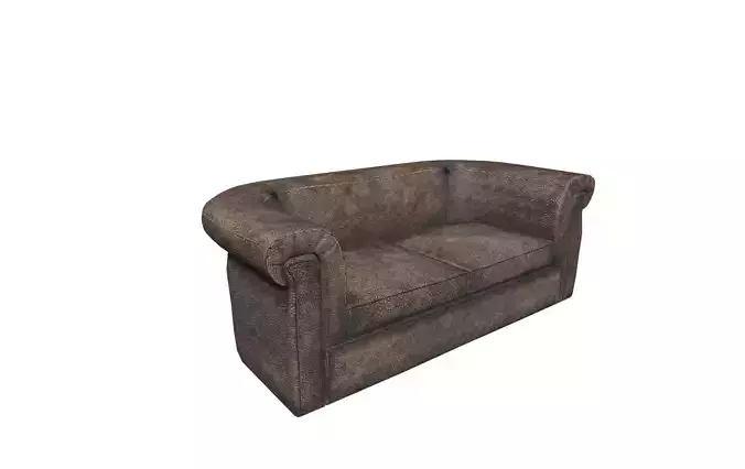 Interior sofa Low-poly 3D model