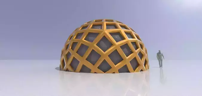 Geodesic Dome Like structure with panels