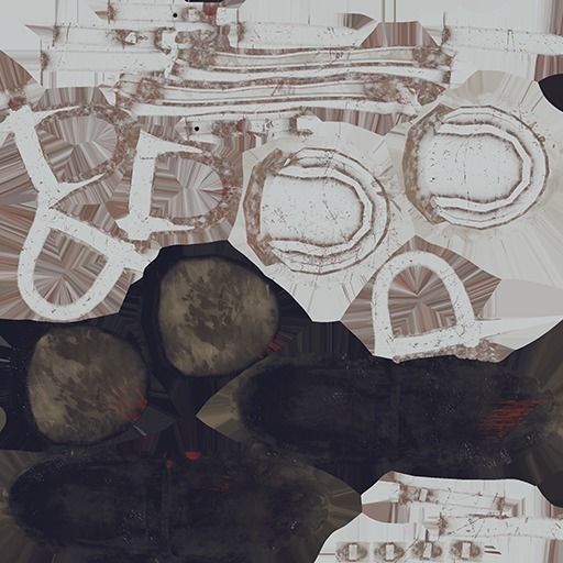 Post-apocalyptic Waiting Seats Low-poly PBR Low-poly 3D model_19