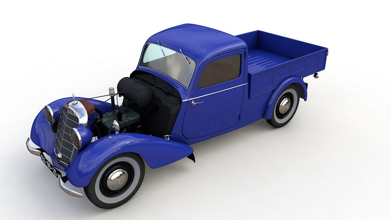 MERCEDES-BENZ 170V PICKUP 1947 3D model_5