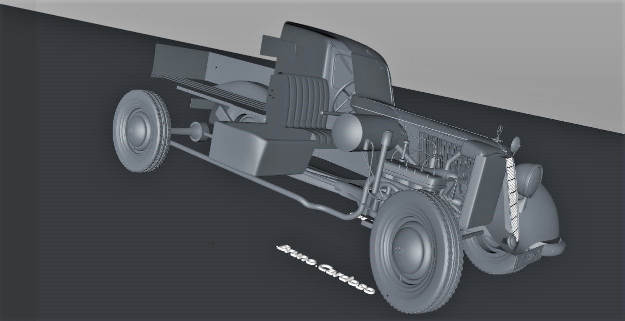 MERCEDES-BENZ 170V PICKUP 1947 3D model_26