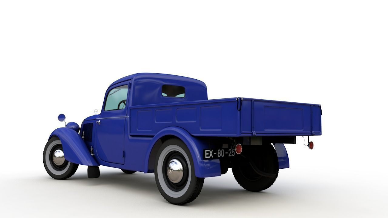 MERCEDES-BENZ 170V PICKUP 1947 3D model_6