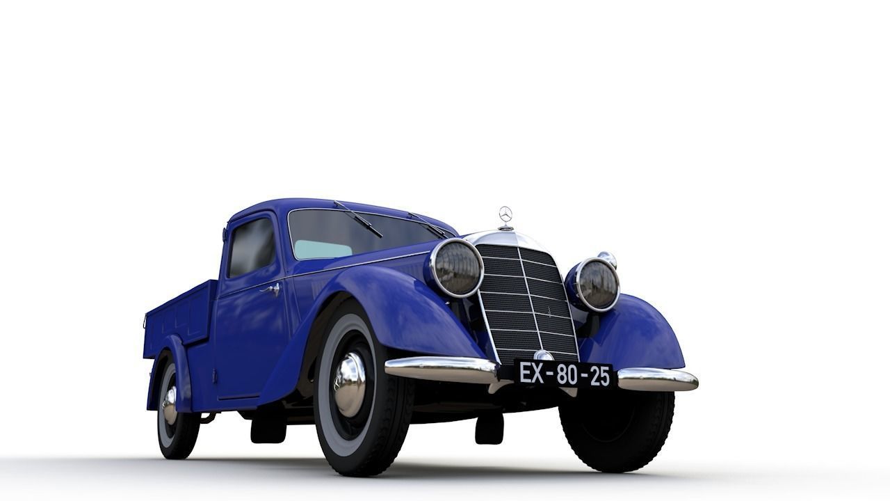 MERCEDES-BENZ 170V PICKUP 1947 3D model_4
