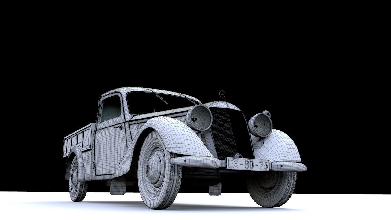 MERCEDES-BENZ 170V PICKUP 1947 3D model_24