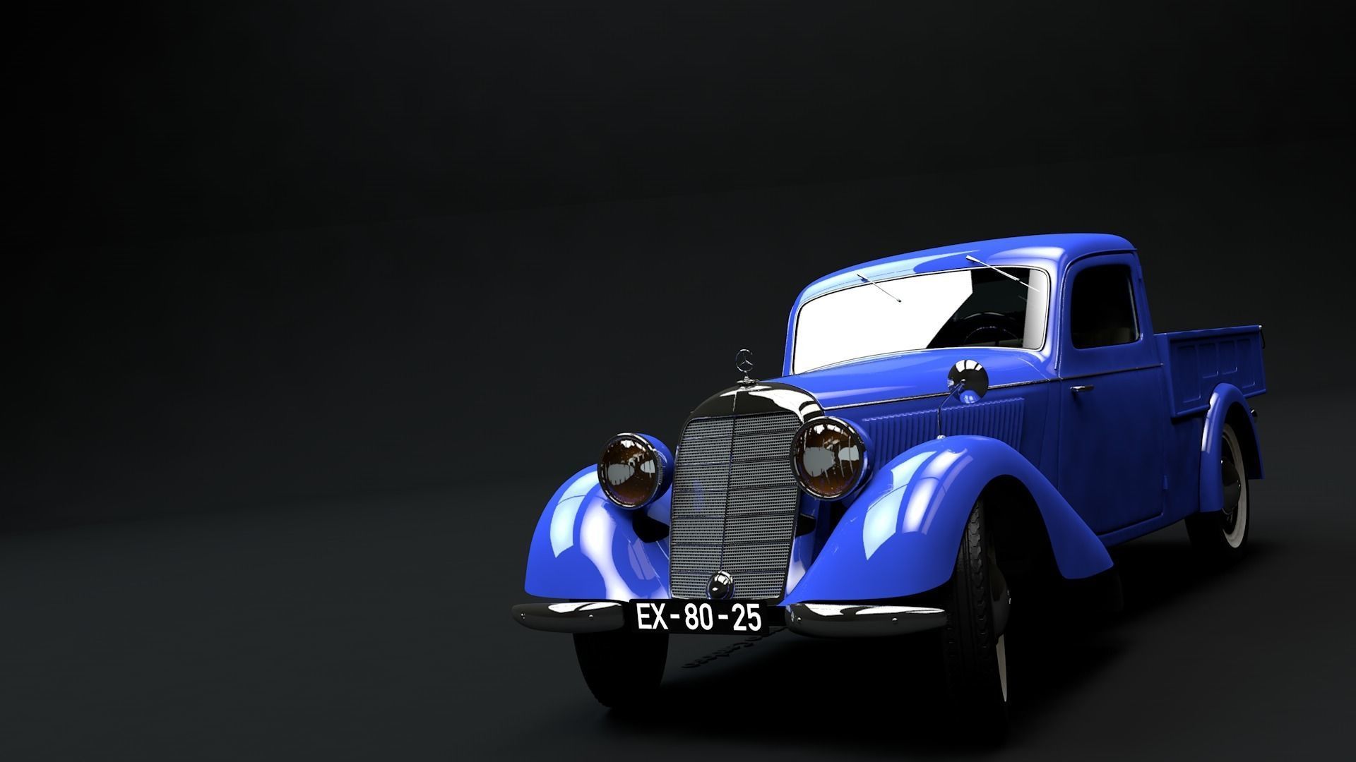 MERCEDES-BENZ 170V PICKUP 1947 3D model_14