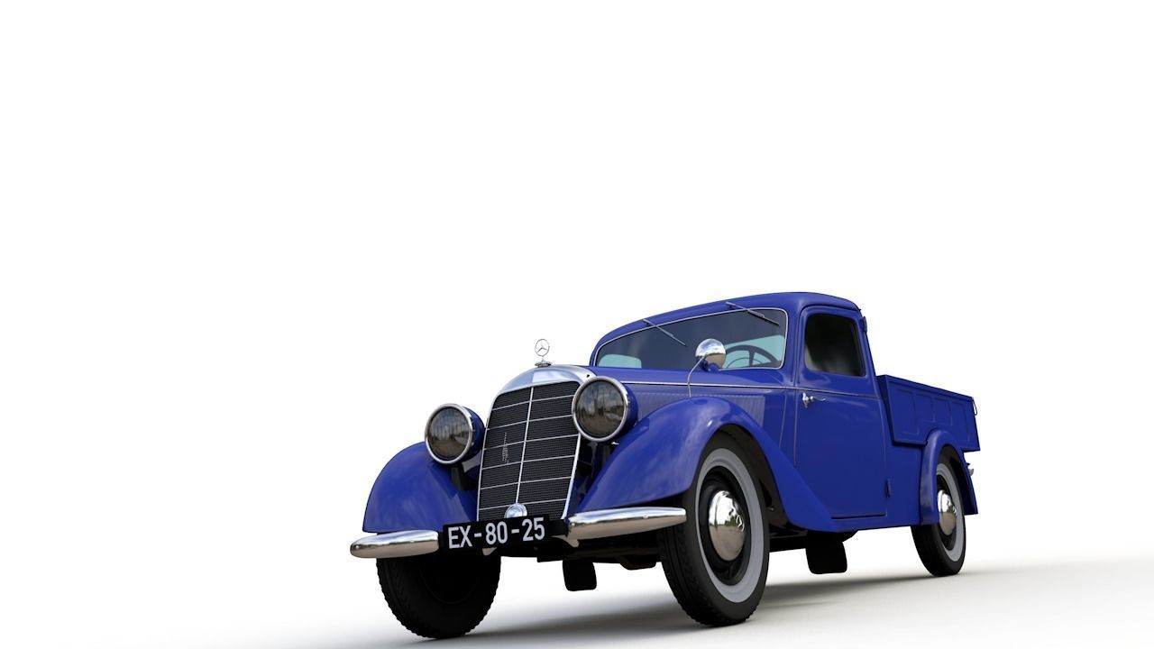 MERCEDES-BENZ 170V PICKUP 1947 3D model_11