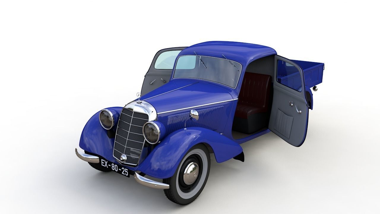 MERCEDES-BENZ 170V PICKUP 1947 3D model_1