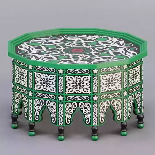 Vintage Moroccan large table 02