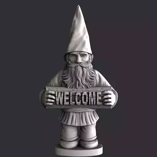 3d STL models for CNC router gnome welcome