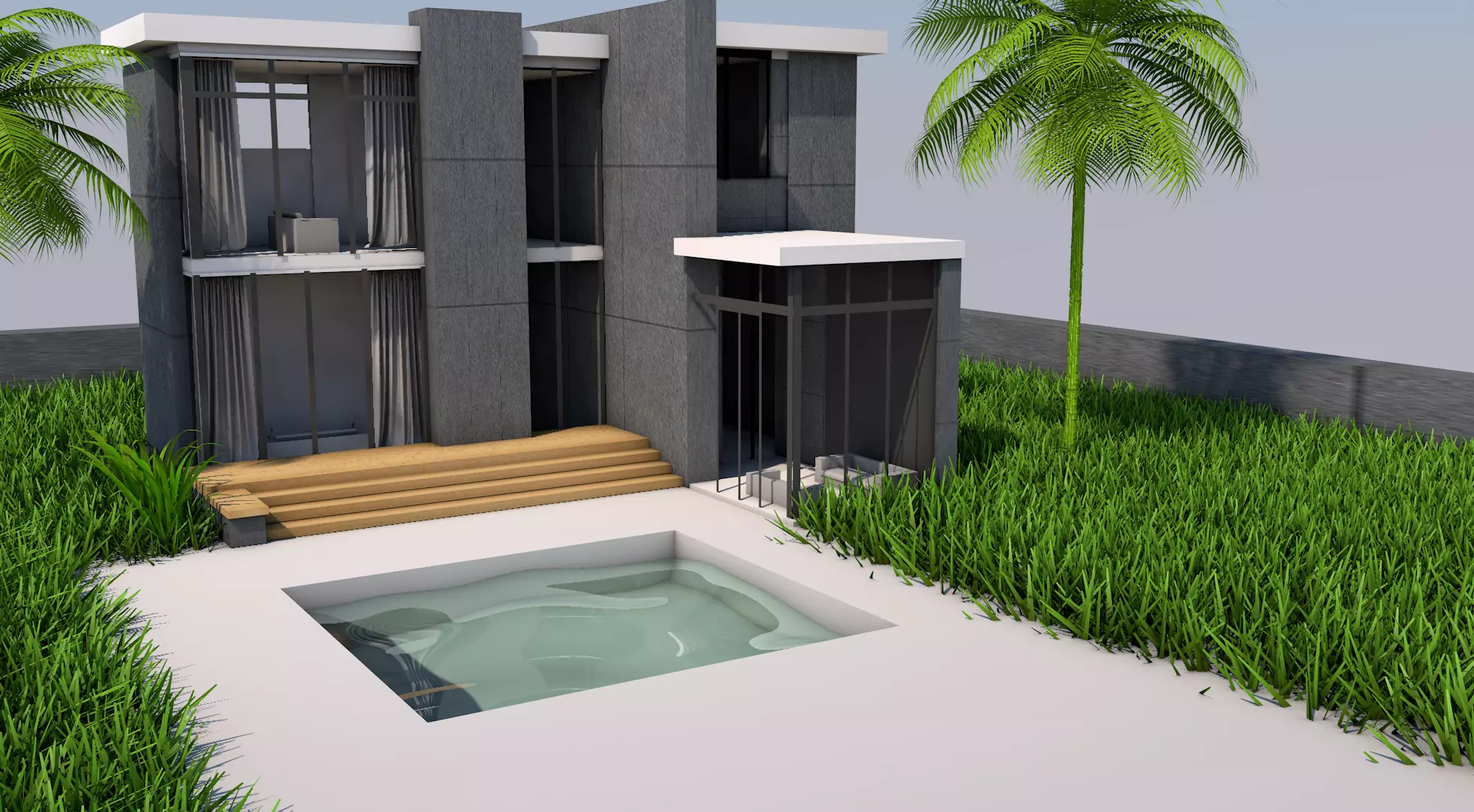 A Modern Building Free 3D model