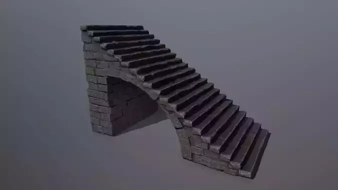 stairs stone wall