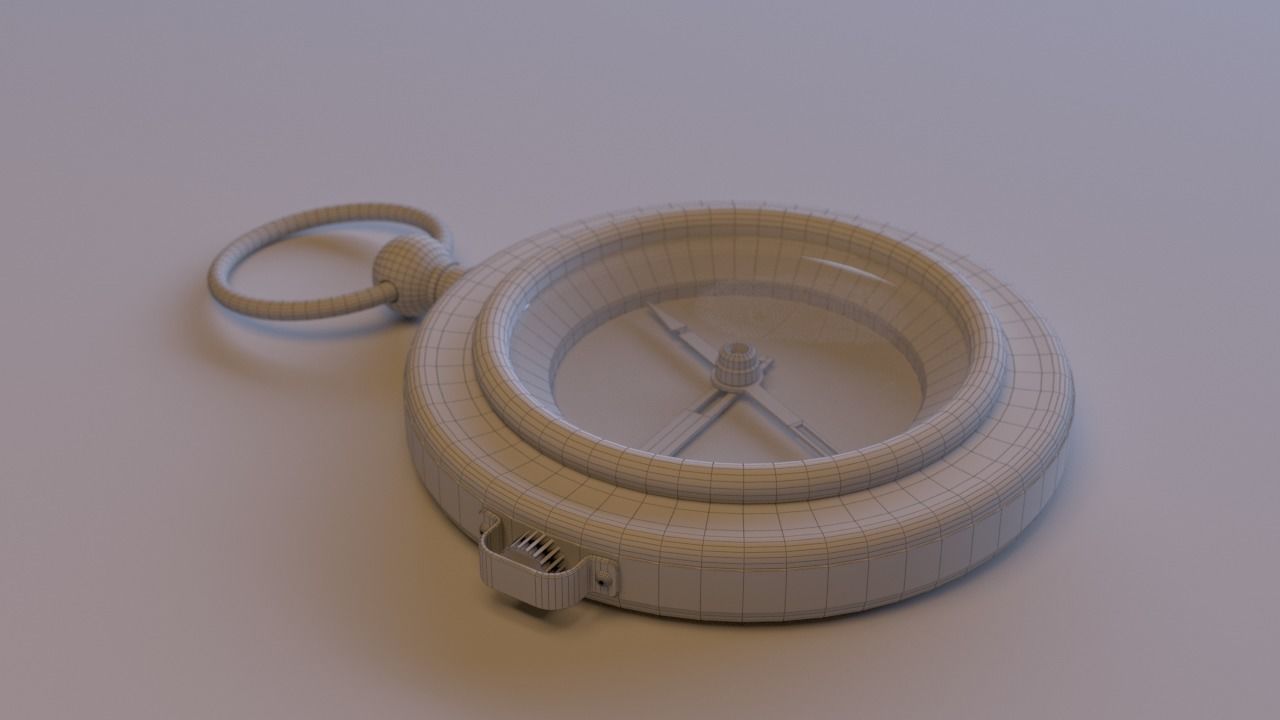 Compass - East Indian Company Theme Low-poly 3D model_7