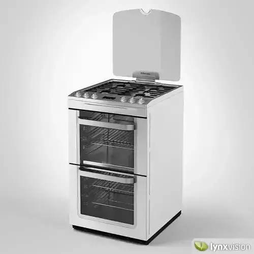 Electrolux Gas Cooker Double Oven 3D model