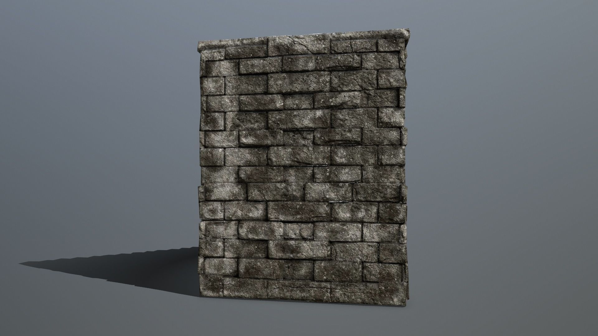 stairs stone staircase Low-poly 3D model_11