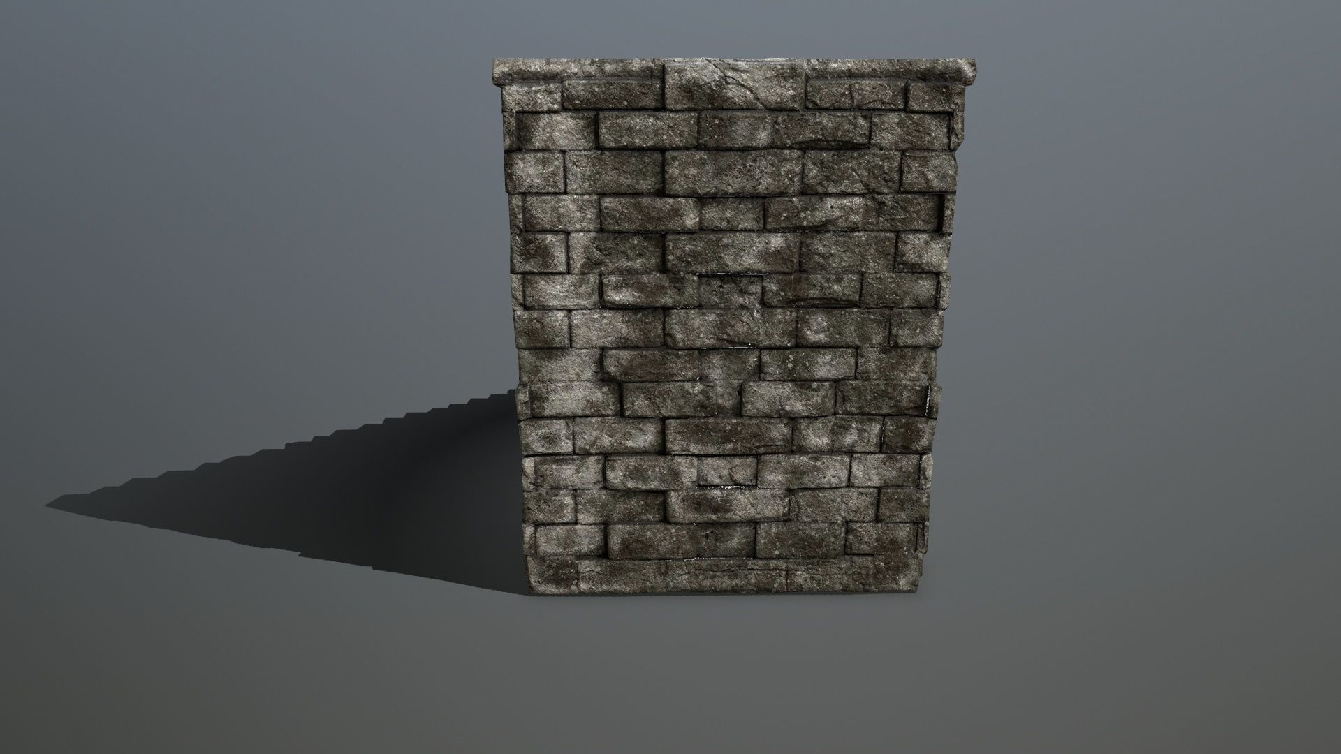 stairs stone staircase Low-poly 3D model_3