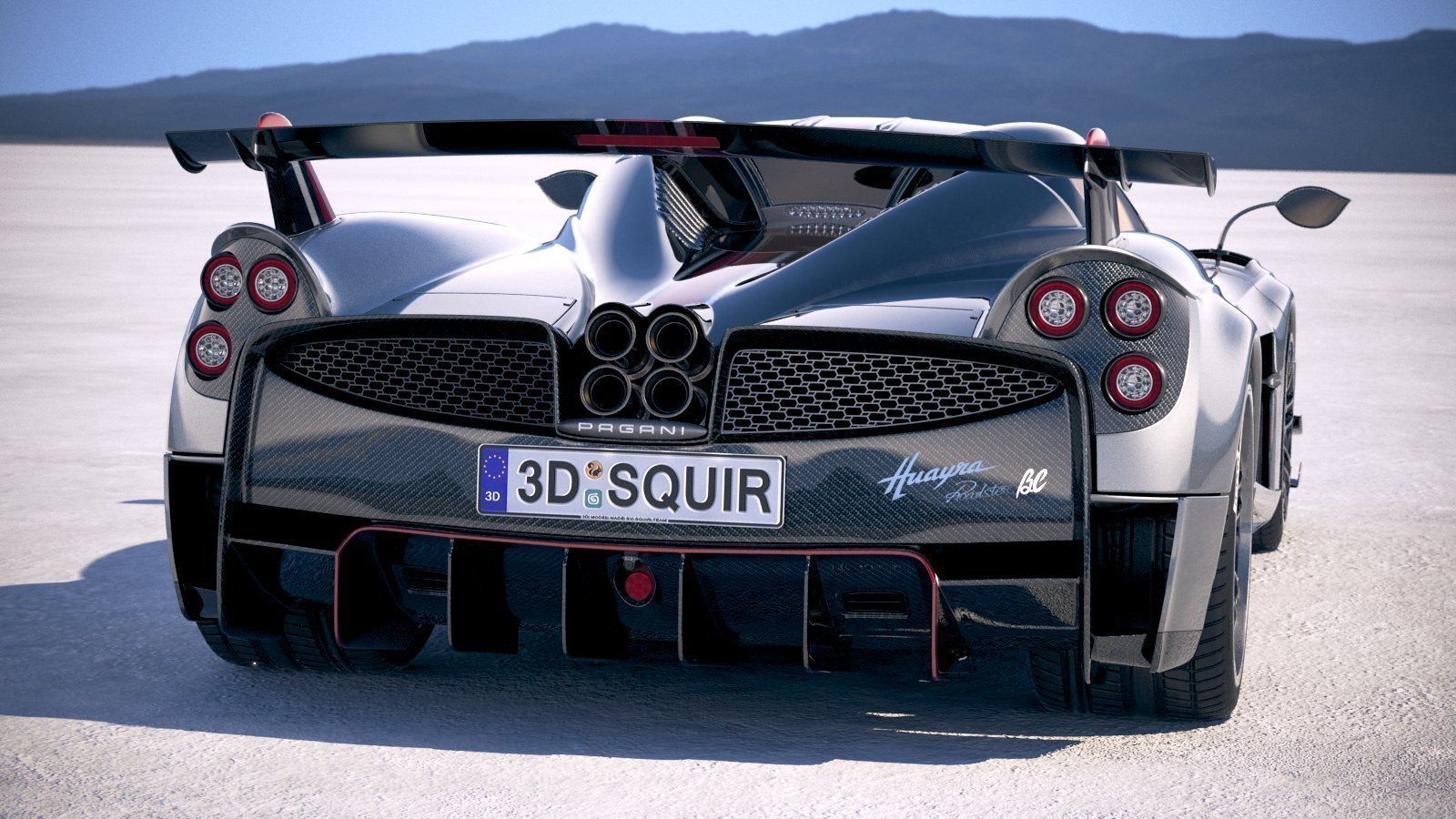 Pagani Huayra Roadster 2020 3D model_2