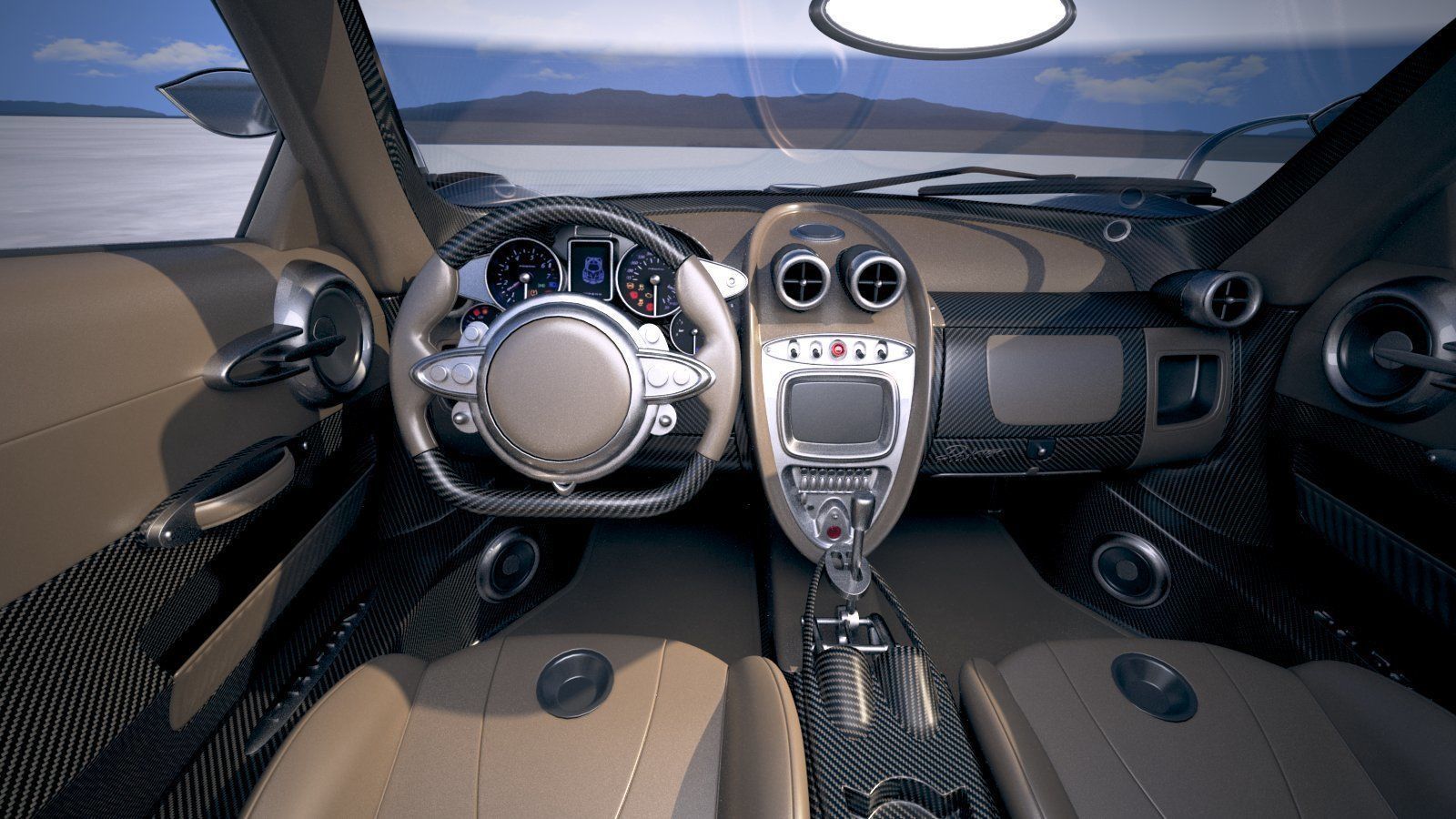 Pagani Huayra Roadster 2020 3D model_10