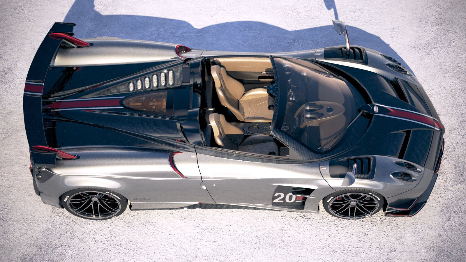 Pagani Huayra Roadster 2020 3D model_12