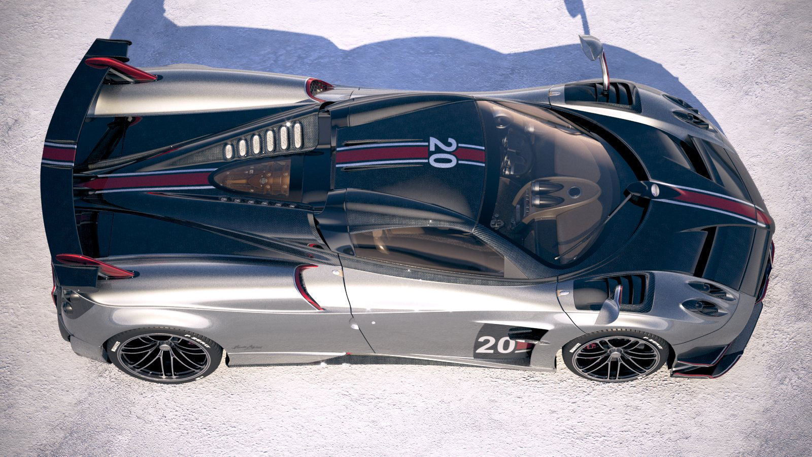 Pagani Huayra Roadster 2020 3D model_13
