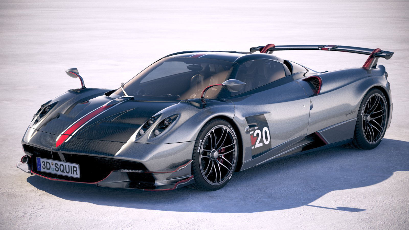 Pagani Huayra Roadster 2020 3D model_1