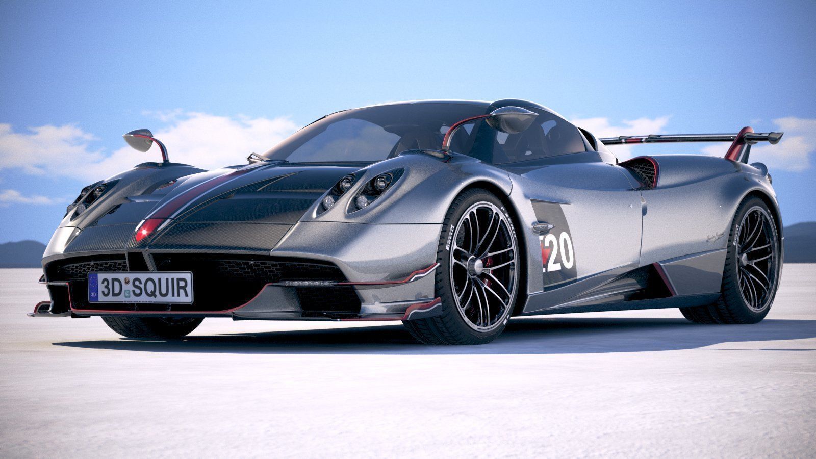 Pagani Huayra Roadster 2020 3D model_25