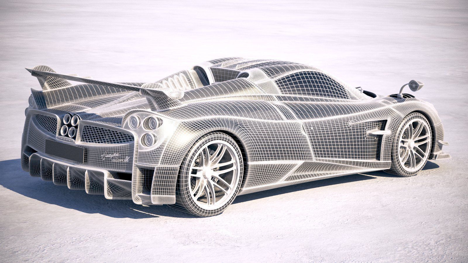 Pagani Huayra Roadster 2020 3D model_29
