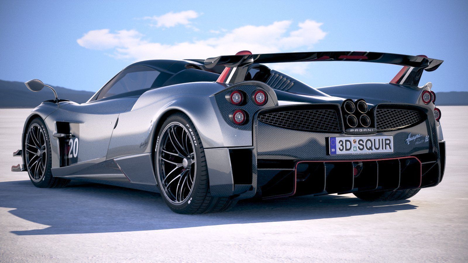 Pagani Huayra Roadster 2020 3D model_27