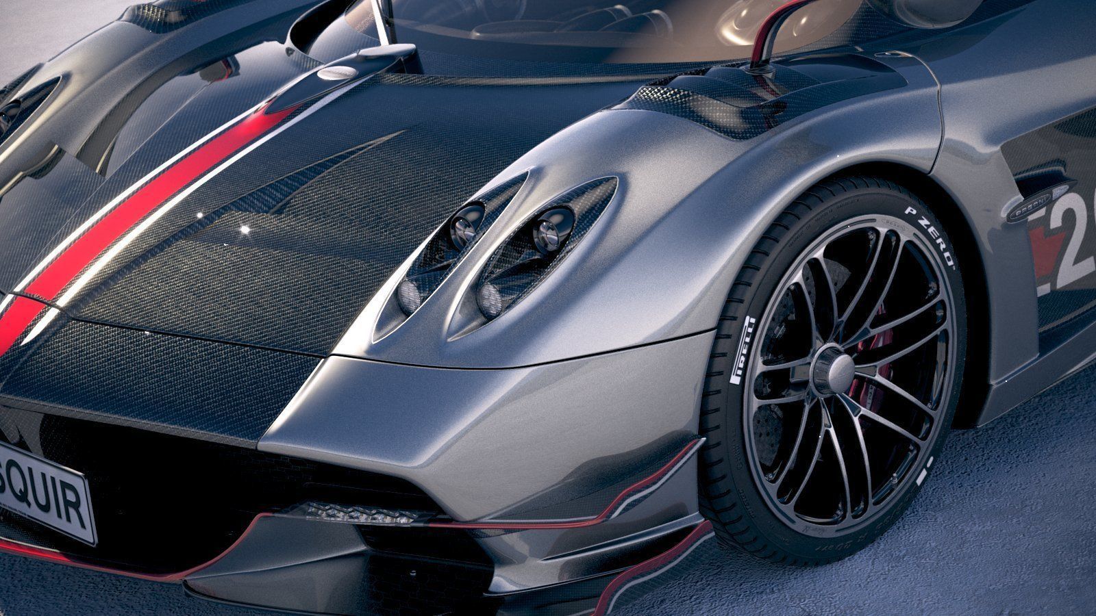 Pagani Huayra Roadster 2020 3D model_6