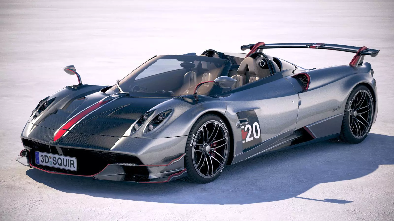 Pagani Huayra Roadster 2020 3D model_0