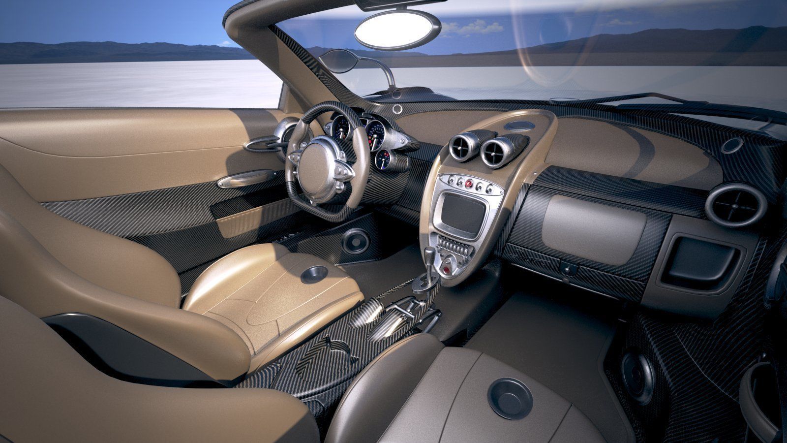 Pagani Huayra Roadster 2020 3D model_9