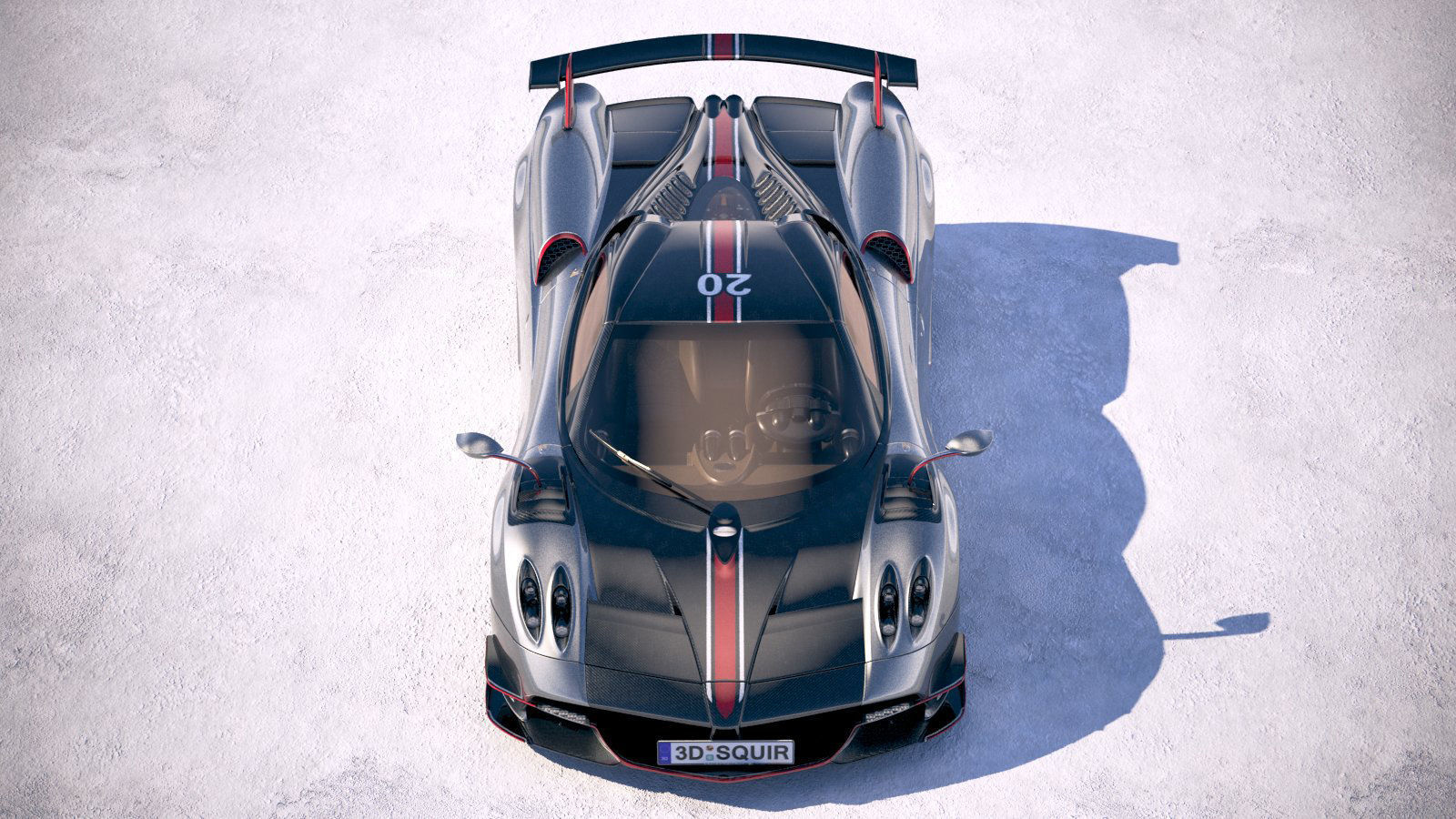 Pagani Huayra Roadster 2020 3D model_17