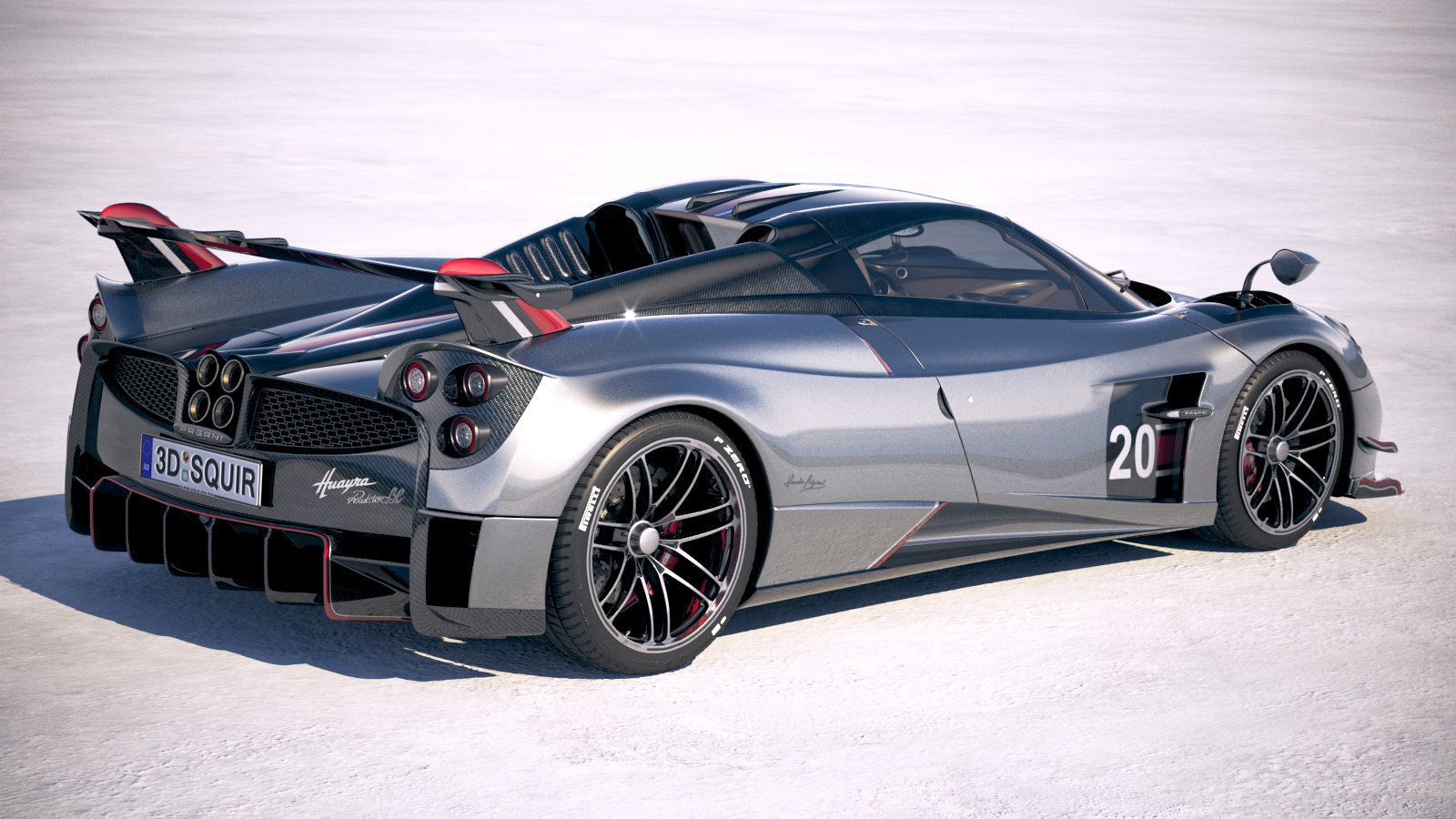 Pagani Huayra Roadster 2020 3D model_8