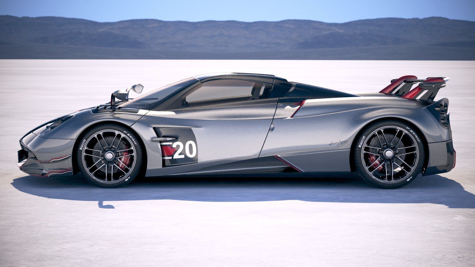 Pagani Huayra Roadster 2020 3D model_3