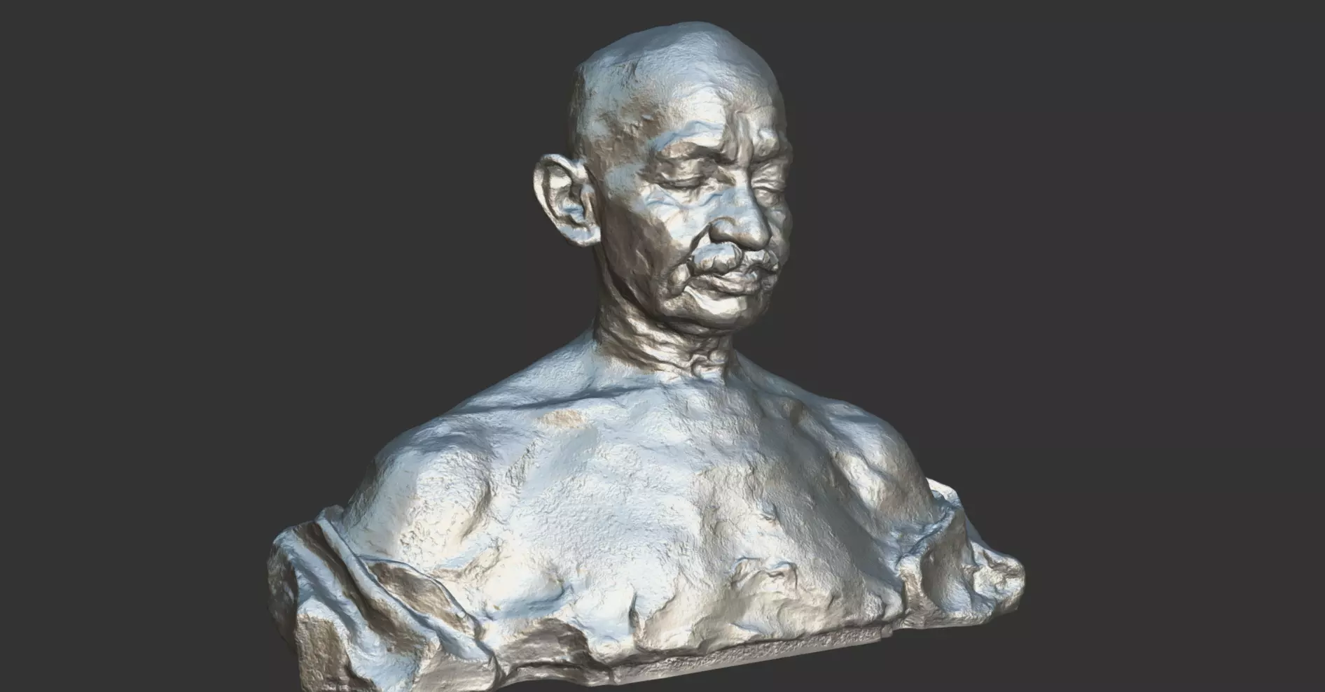 Gandhi by Ram Sutar 3DP 3D print model_0