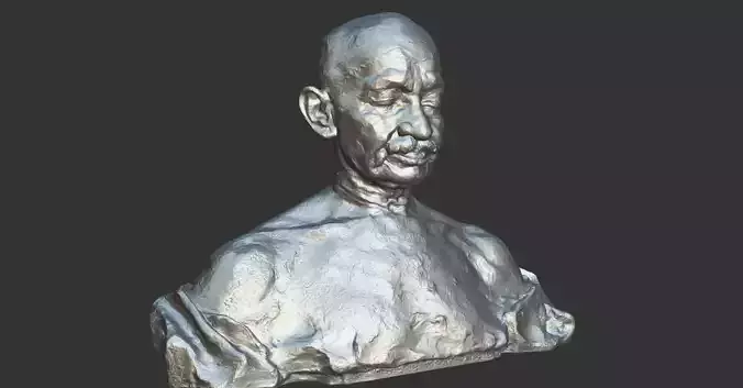 Gandhi by Ram Sutar 3DP 3D print model