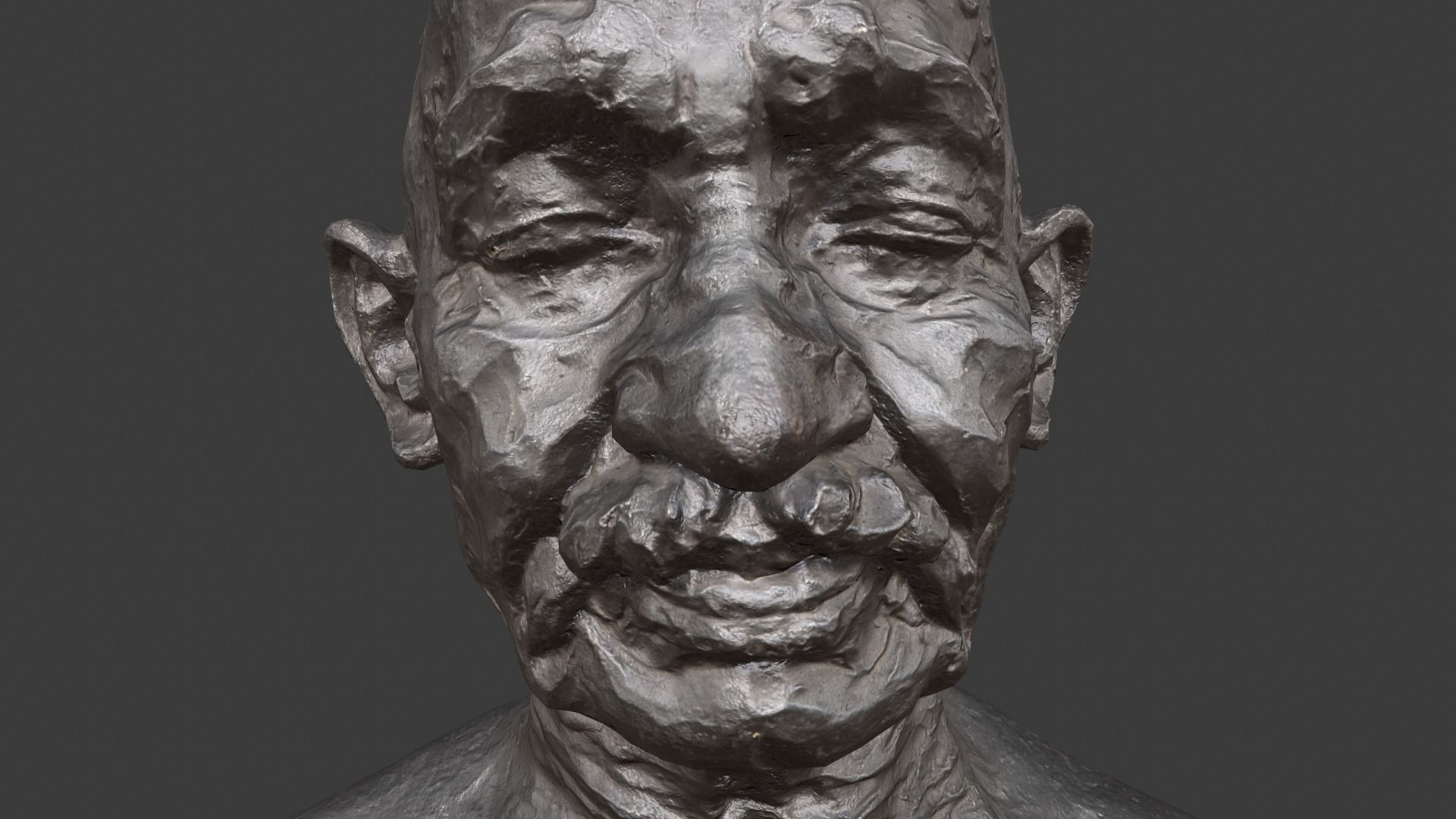 Gandhi by Ram Sutar 3DP 3D print model_22