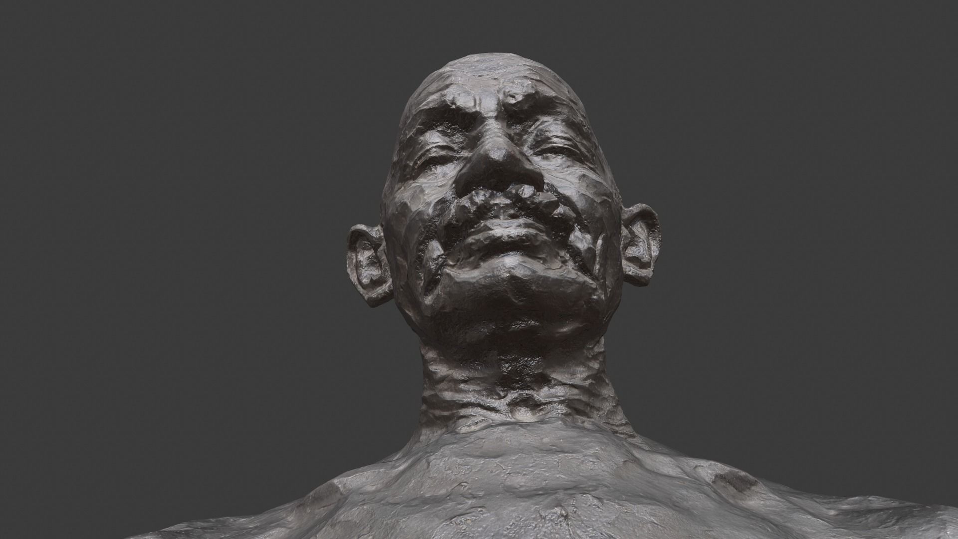 Gandhi by Ram Sutar 3DP 3D print model_18