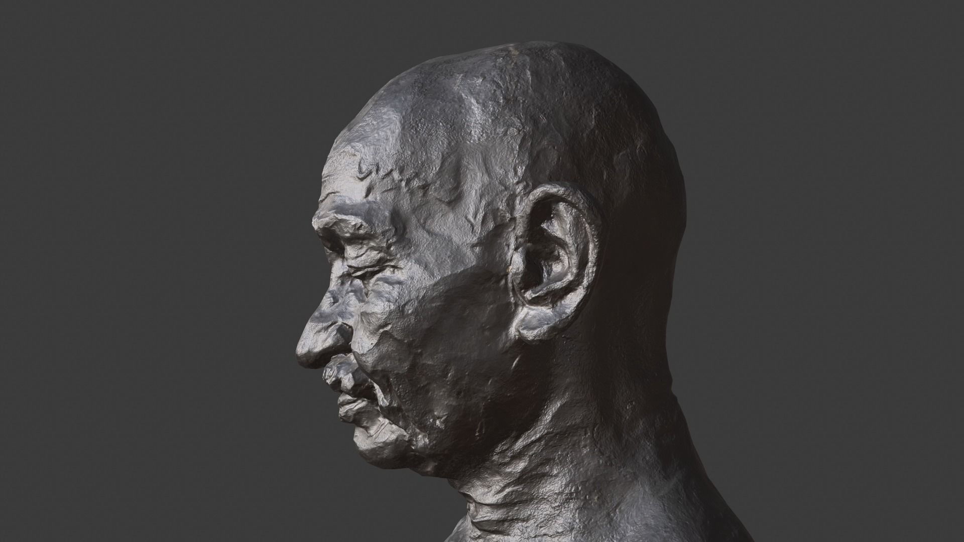 Gandhi by Ram Sutar 3DP 3D print model_19