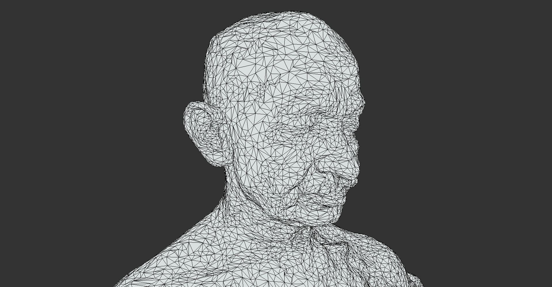 Gandhi by Ram Sutar 3DP 3D print model_7