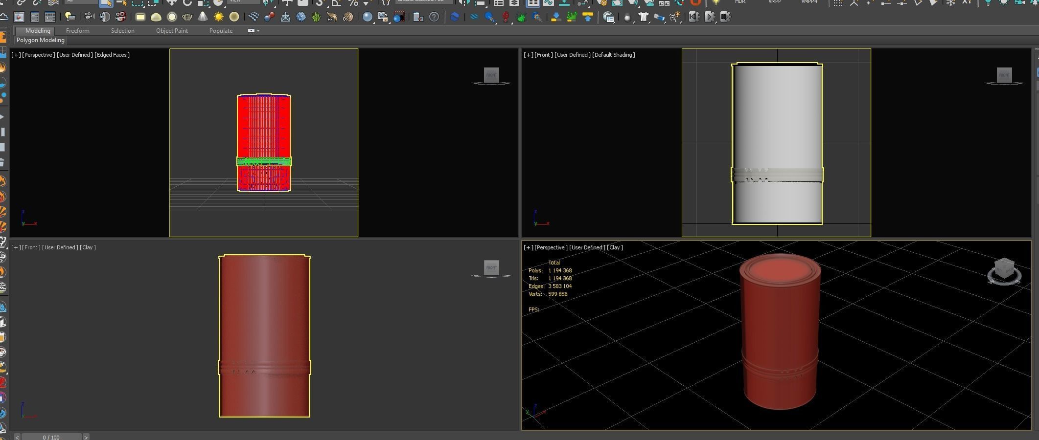 Jar paint 3D model  3D model_9