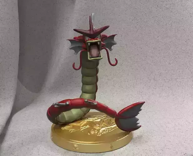 Shiny Gyarados 3D print model