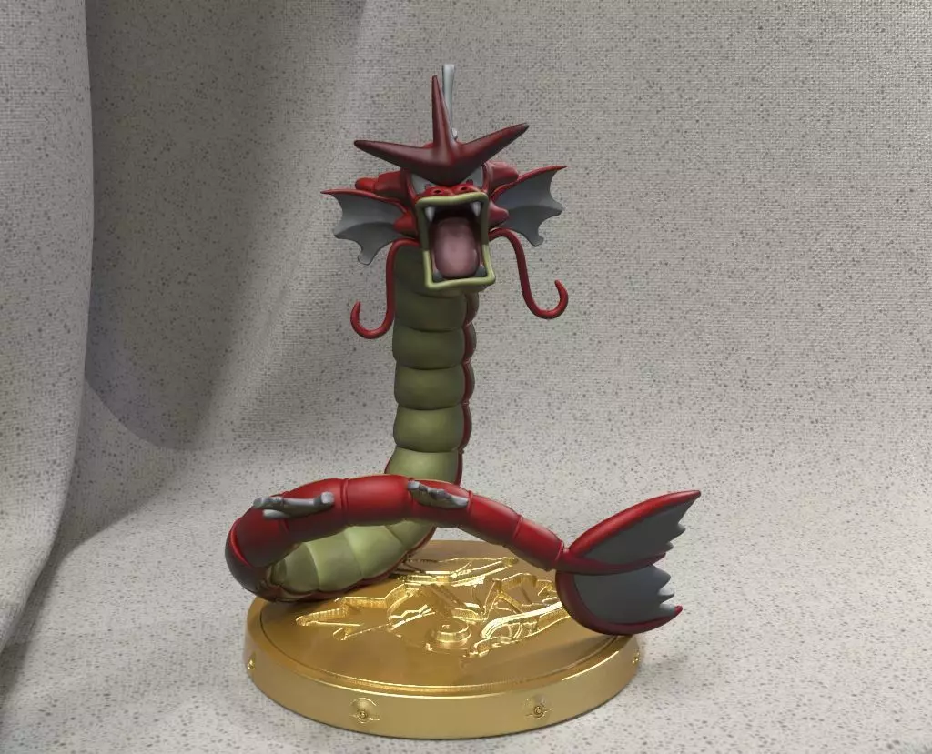 Shiny Gyarados 3D print model_0
